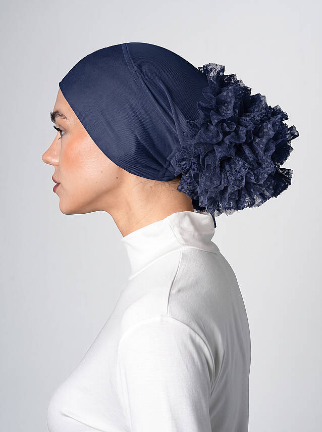 Adjustable Non-Slip Underscarf with Bun - 10
