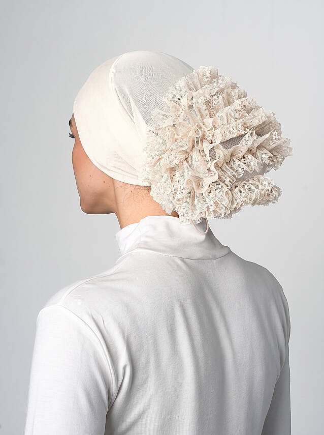 Adjustable Non-Slip Underscarf with Bun - 16