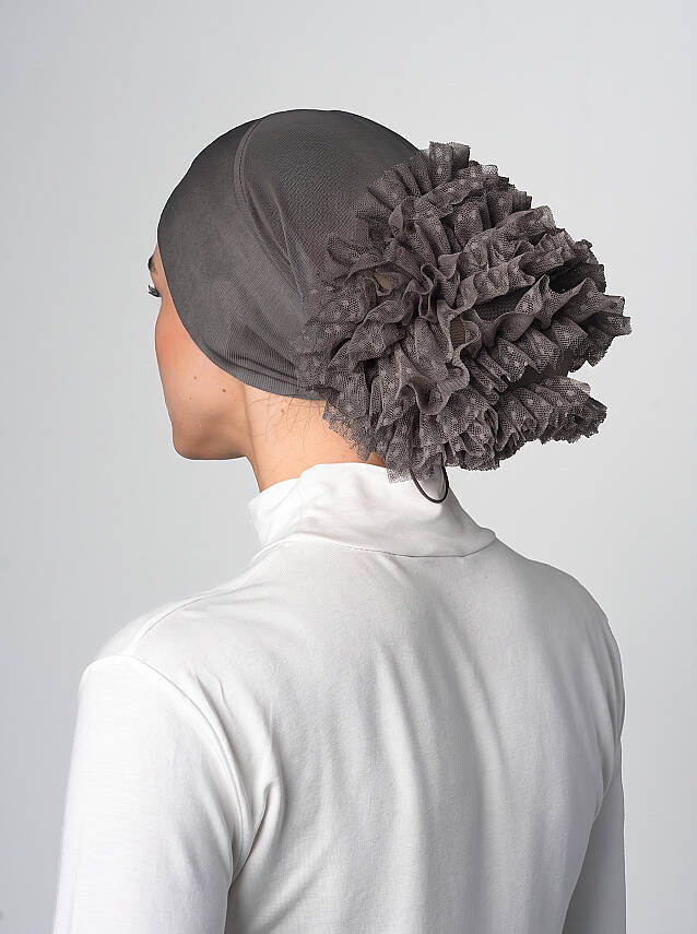 Adjustable Non-Slip Underscarf with Bun - 32