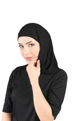 Oval Cut Scarf with Built-In Underscarf - 4
