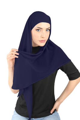 Oval Cut Scarf with Built-In Underscarf - 9