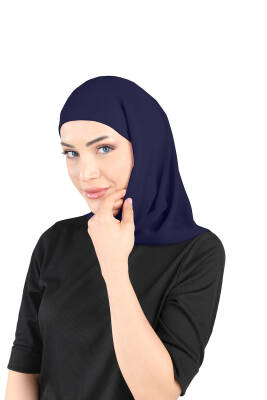 Oval Cut Scarf with Built-In Underscarf - 10