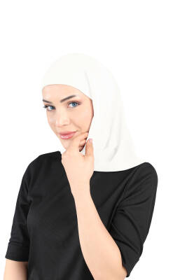 Oval Cut Scarf with Built-In Underscarf - 13