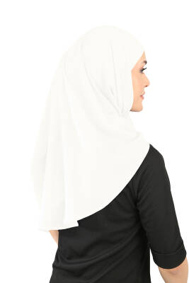 Oval Cut Scarf with Built-In Underscarf - 14