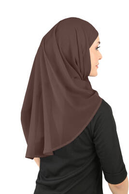 Oval Cut Scarf with Built-In Underscarf - 19