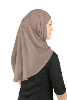 Oval Cut Scarf with Built-In Underscarf - 22