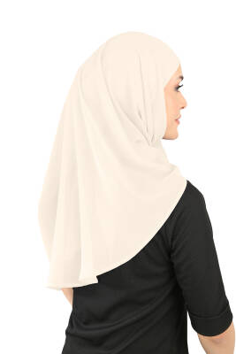 Oval Cut Scarf with Built-In Underscarf - 31