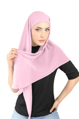 Oval Cut Scarf with Built-In Underscarf - 32