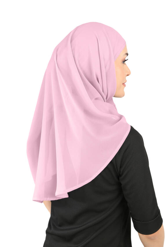 Oval Cut Scarf with Built-In Underscarf - 34