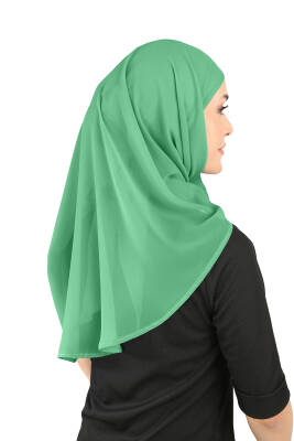 Oval Cut Scarf with Built-In Underscarf - 55