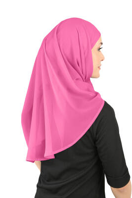 Oval Cut Scarf with Built-In Underscarf - 58