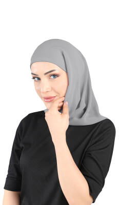 Oval Cut Scarf with Built-In Underscarf - 66