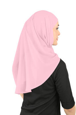 Oval Cut Scarf with Built-In Underscarf - 76