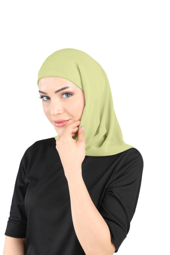 Oval Cut Scarf with Built-In Underscarf - 78