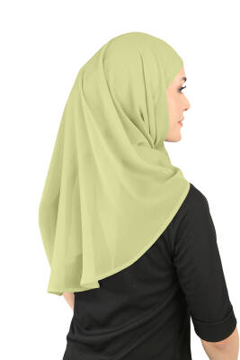 Oval Cut Scarf with Built-In Underscarf - 79