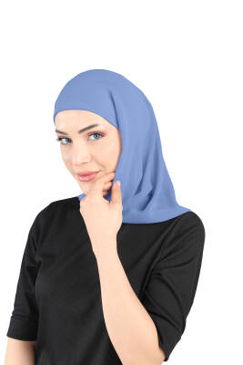 Oval Cut Scarf with Built-In Underscarf - 81