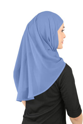 Oval Cut Scarf with Built-In Underscarf - 82