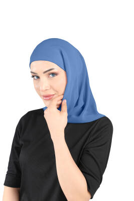 Oval Cut Scarf with Built-In Underscarf - 84