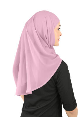 Oval Cut Scarf with Built-In Underscarf - 91