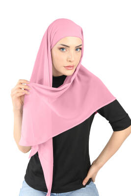Oval Cut Scarf with Built-In Underscarf - 92