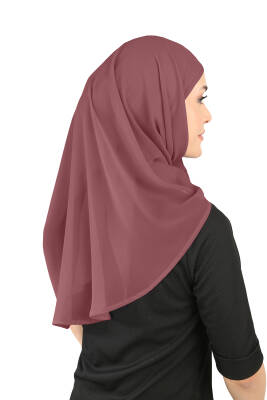 Oval Cut Scarf with Built-In Underscarf - 103