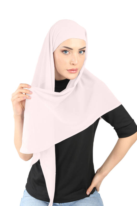 Oval Cut Scarf with Built-In Underscarf - 104