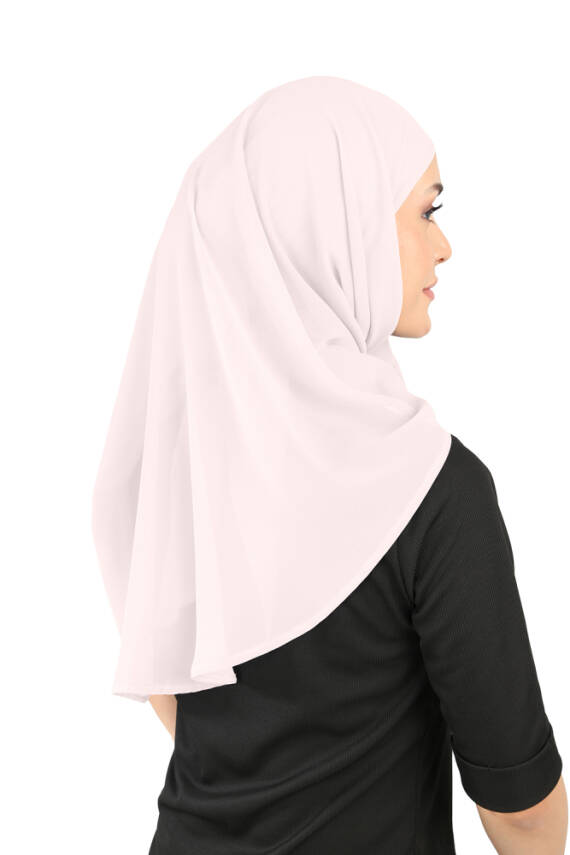 Oval Cut Scarf with Built-In Underscarf - 106