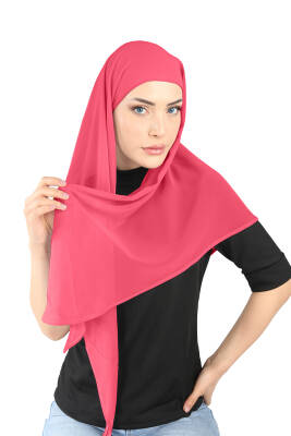Oval Cut Scarf with Built-In Underscarf - 107