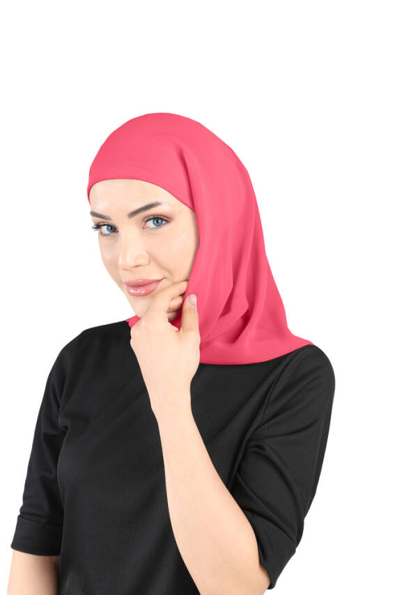 Oval Cut Scarf with Built-In Underscarf - 108