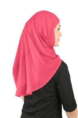 Oval Cut Scarf with Built-In Underscarf - 109