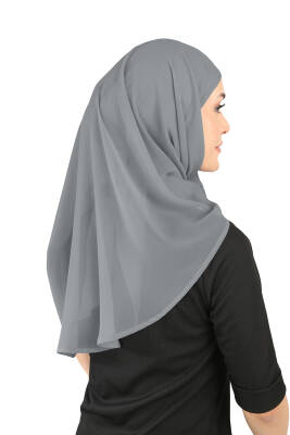 Oval Cut Scarf with Built-In Underscarf - 112