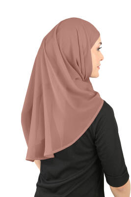 Oval Cut Scarf with Built-In Underscarf - 115