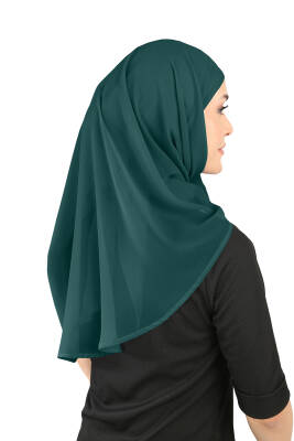 Oval Cut Scarf with Built-In Underscarf - 118