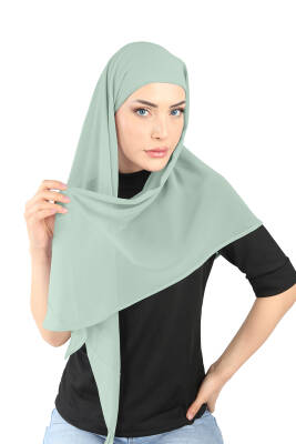 Oval Cut Scarf with Built-In Underscarf - 119