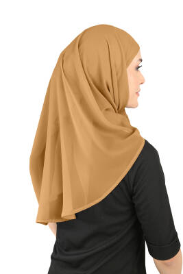 Oval Cut Scarf with Built-In Underscarf - 124