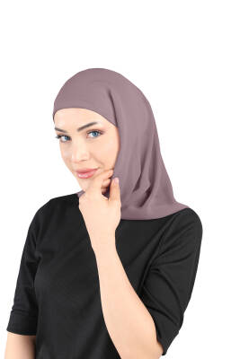 Oval Cut Scarf with Built-In Underscarf - 126