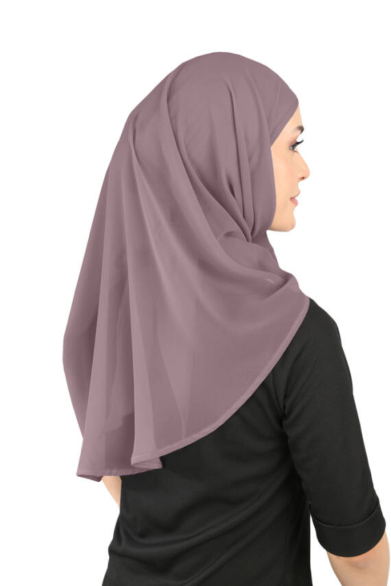 Oval Cut Scarf with Built-In Underscarf - 127