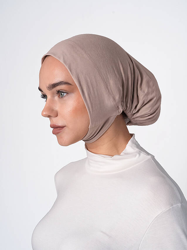 Full Coverage Hijab Underscarf with Chin Cover - 33
