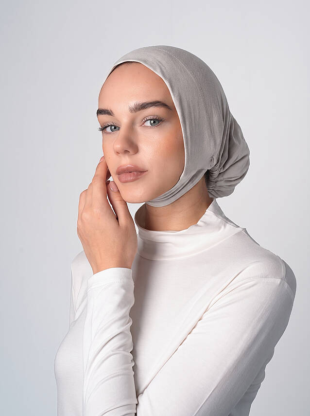 Full Coverage Hijab Underscarf with Chin Cover - 40