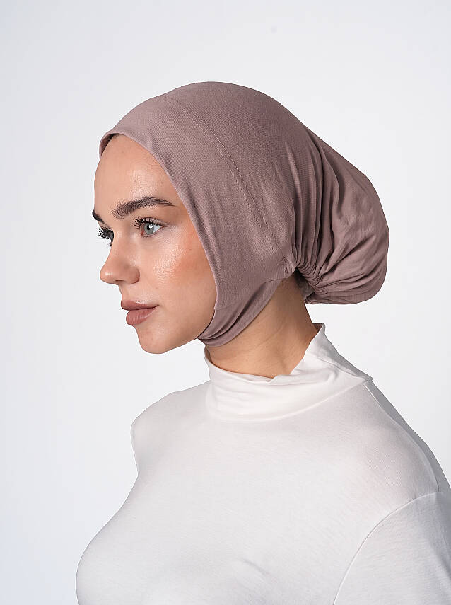 Full Coverage Hijab Underscarf with Chin Cover - 42