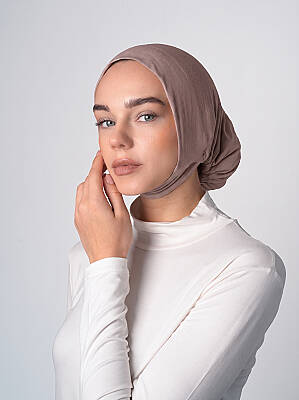 Full Coverage Hijab Underscarf with Chin Cover - 45