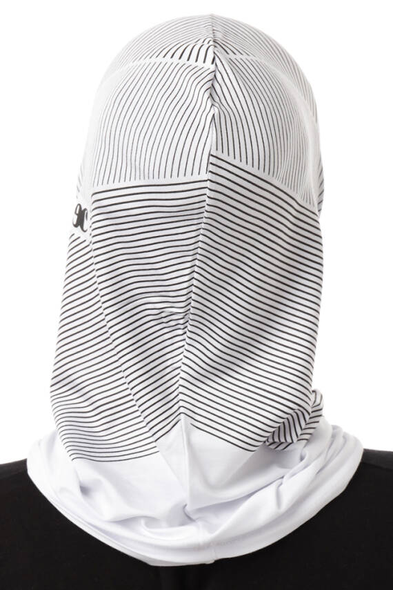 Stripe Pattern Sports Hijab Underscarf - 4