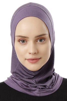 Stripe Pattern Sports Hijab Underscarf - 13