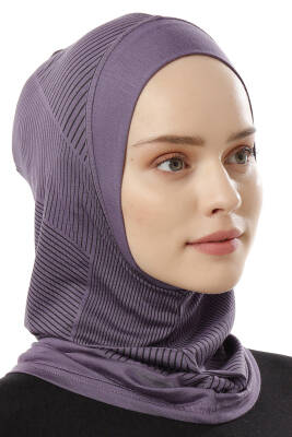 Stripe Pattern Sports Hijab Underscarf - 15