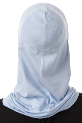 Stripe Pattern Sports Hijab Underscarf - 24