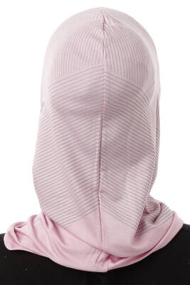 Stripe Pattern Sports Hijab Underscarf - 32