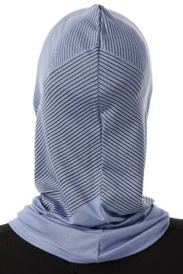Stripe Pattern Sports Hijab Underscarf - 36