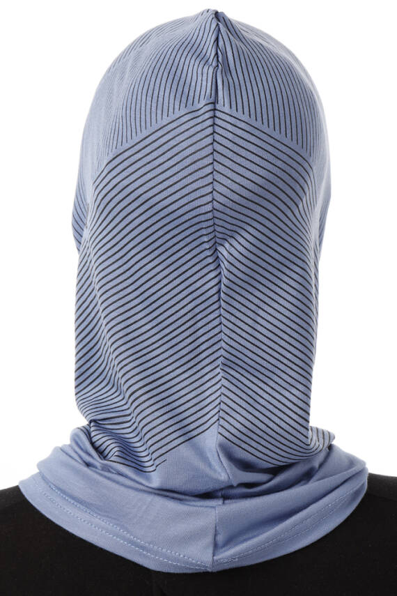 Stripe Pattern Sports Hijab Underscarf - 36