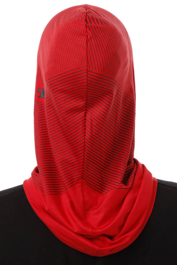 Stripe Pattern Sports Hijab Underscarf - 40