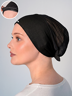 Fileli Kaymaz Fit Bone - Çift Kumaş Silikonlu Bone